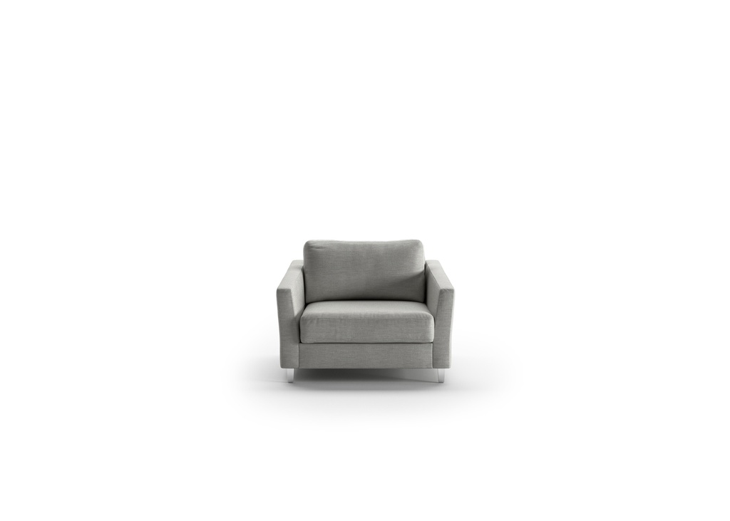 Monika Cot Chair Sleeper - Loule 630 - 234/9 Chrome (Lux) (DROP)