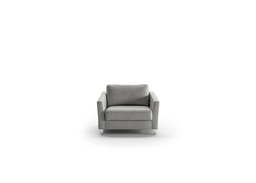 [MONI-ANT-LUX-Loule/630-234/9-CR] Monika Cot Chair Sleeper - Loule 630 - 234/9 Chrome (Lux) (DROP)